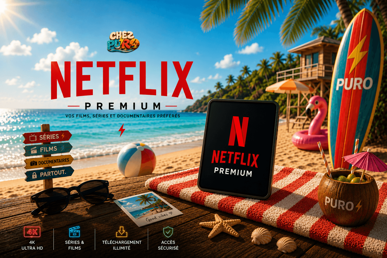 Netflix Premium — Compte Premium Lifetime